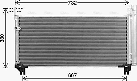 AVA TO5787D - Конденсатор, кондиціонер autocars.com.ua