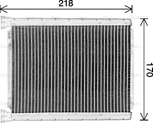 Ava Quality Cooling TO6782 - Теплообмінник, опалення салону autocars.com.ua