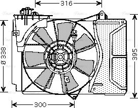 Ava Quality Cooling TO 7503 - Вентилятор, охлаждение двигателя avtokuzovplus.com.ua