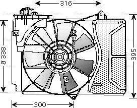 Ava Quality Cooling TO 7503 - Вентилятор, охолодження двигуна autocars.com.ua