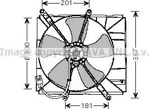 Ava Quality Cooling TO 7504 - Вентилятор, охлаждение двигателя avtokuzovplus.com.ua