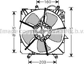 Ava Quality Cooling TO 7515 - Вентилятор, охолодження двигуна autocars.com.ua