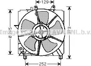 Ava Quality Cooling TO 7518 - Вентилятор, охолодження двигуна autocars.com.ua