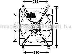 Ava Quality Cooling TO 7519 - Вентилятор, охолодження двигуна autocars.com.ua