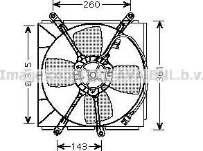 Ava Quality Cooling TO 7522 - Вентилятор, охолодження двигуна autocars.com.ua