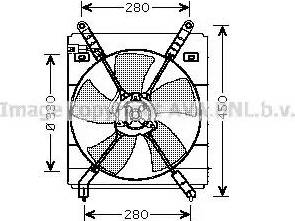 Ava Quality Cooling TO 7525 - Вентилятор, охолодження двигуна autocars.com.ua