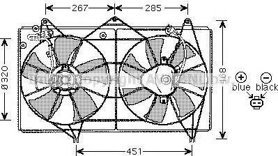 Ava Quality Cooling TO7527 - Вентилятор, охолодження двигуна autocars.com.ua