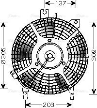 Ava Quality Cooling TO 7542 - Вентилятор, охолодження двигуна autocars.com.ua