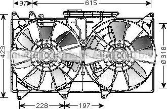 Ava Quality Cooling TO 7544 - Вентилятор, охолодження двигуна autocars.com.ua