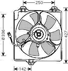 Ava Quality Cooling TO 7547 - Вентилятор, охлаждение двигателя avtokuzovplus.com.ua