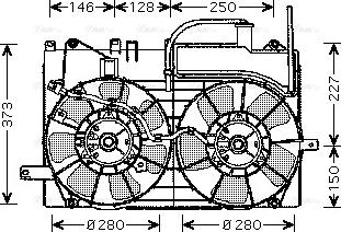 Ava Quality Cooling TO 7549 - Вентилятор, охолодження двигуна autocars.com.ua