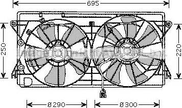 Ava Quality Cooling TO 7550 - Вентилятор, охолодження двигуна autocars.com.ua