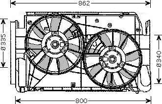 Ava Quality Cooling TO 7551 - Вентилятор, охолодження двигуна autocars.com.ua