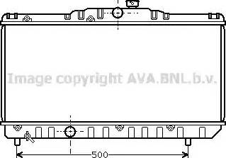 Ava Quality Cooling TOA2117 - Радіатор, охолодження двигуна autocars.com.ua