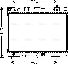 Ava Quality Cooling TOA2357 - Радиатор, охлаждение двигателя avtokuzovplus.com.ua