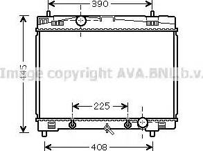 Ava Quality Cooling TOA2577 - Радиатор, охлаждение двигателя avtokuzovplus.com.ua