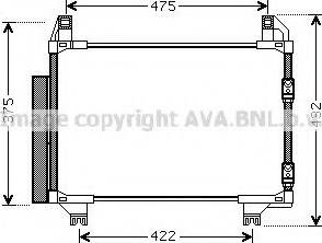 Ava Quality Cooling TOA5404 - Конденсатор, кондиціонер autocars.com.ua