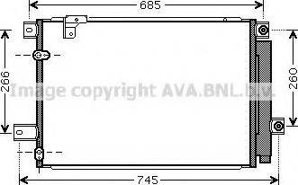 Ava Quality Cooling TOA5409 - Конденсатор, кондиціонер autocars.com.ua