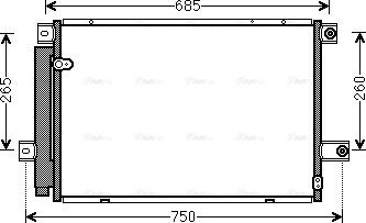 Ava Quality Cooling TOA5559D - Конденсатор, кондиціонер autocars.com.ua