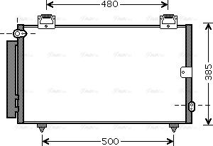 Ava Quality Cooling TOA5594D - Конденсатор, кондиціонер autocars.com.ua