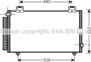 Ava Quality Cooling TOA5594 - Конденсатор, кондиціонер autocars.com.ua