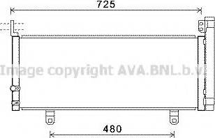 Ava Quality Cooling TOA5595 - Конденсатор, кондиціонер autocars.com.ua