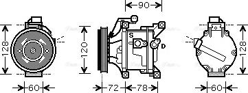 Ava Quality Cooling TO K444 - Компрессор кондиционера autodnr.net