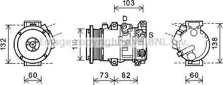 Ava Quality Cooling TOK599 - Компрессор кондиционера avtokuzovplus.com.ua