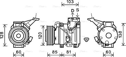 Ava Quality Cooling TOK606 - Компрессор кондиционера autodnr.net