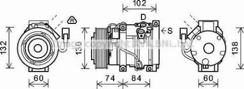 Ava Quality Cooling TOK611 - Компресор, кондиціонер autocars.com.ua