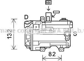 Ava Quality Cooling TOK624 - Компресор, кондиціонер autocars.com.ua