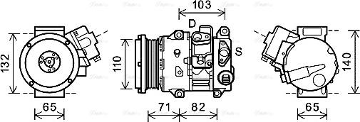 Ava Quality Cooling TOK659 - Компрессор кондиционера avtokuzovplus.com.ua