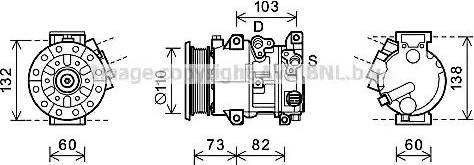 Ava Quality Cooling TOK685 - Компресор, кондиціонер autocars.com.ua