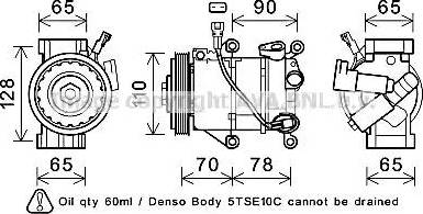 Ava Quality Cooling TOK719 - Компресор, кондиціонер autocars.com.ua