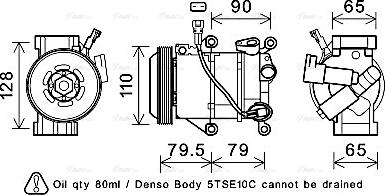 Ava Quality Cooling TOK720 - Компресор, кондиціонер autocars.com.ua