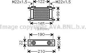 Ava Quality Cooling UV3132 - Масляный радиатор, автоматическая коробка передач avtokuzovplus.com.ua