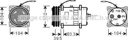 Ava Quality Cooling UVK041 - Компресор, кондиціонер autocars.com.ua