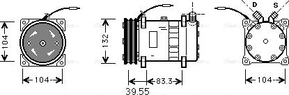 Ava Quality Cooling UVAK045 - Компрессор кондиционера autodnr.net