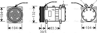 Ava Quality Cooling UVAK048 - Компрессор кондиционера autodnr.net