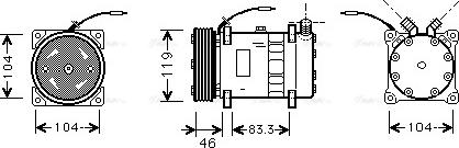 Ava Quality Cooling UVAK050 - Компрессор кондиционера autodnr.net