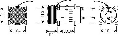 Ava Quality Cooling UVAK058 - Компрессор кондиционера avtokuzovplus.com.ua