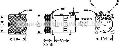 Ava Quality Cooling UVK064 - Компресор, кондиціонер autocars.com.ua