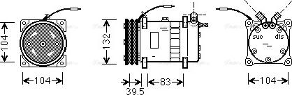 Ava Quality Cooling UVAK077 - Компрессор кондиционера autodnr.net