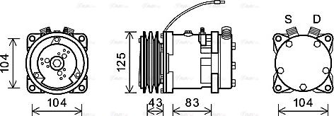 Ava Quality Cooling UVAK085 - Компрессор кондиционера autodnr.net