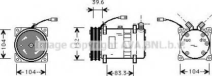 Ava Quality Cooling UVAK094 - Компрессор кондиционера autodnr.net