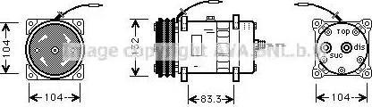 Ava Quality Cooling UVK039 - Компрессор кондиционера autodnr.net