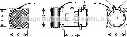 Ava Quality Cooling UVK043 - Компресор, кондиціонер autocars.com.ua