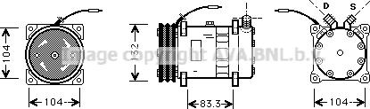 Ava Quality Cooling UVK045 - Компрессор кондиционера autodnr.net