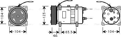 Ava Quality Cooling UVK049 - Компрессор кондиционера avtokuzovplus.com.ua