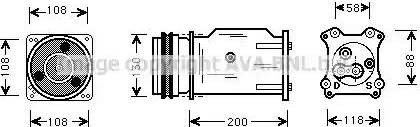 Ava Quality Cooling UVK061 - Компресор, кондиціонер autocars.com.ua